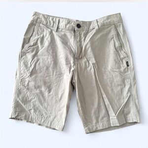 O'Neill Men's Beige Flat Front Shorts